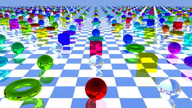Infinte Mirrored Bouncy things