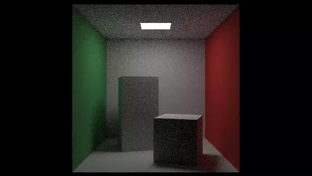 Use the slider to change the number of light bounces.