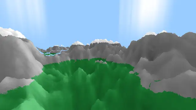 Random bumpmap Mountains by mintymighty | OneShader